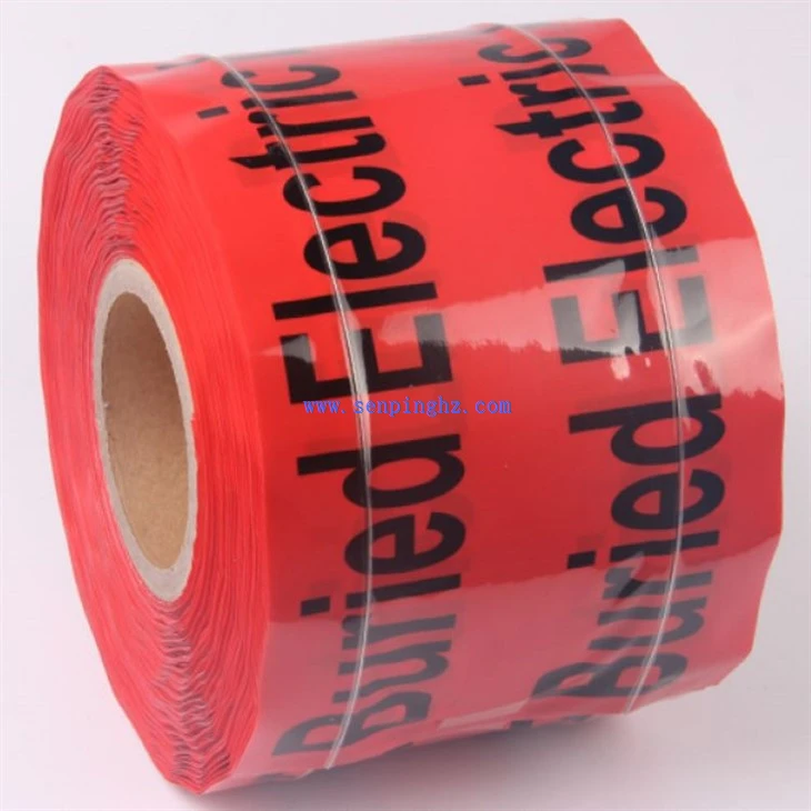 buried caution tape roll